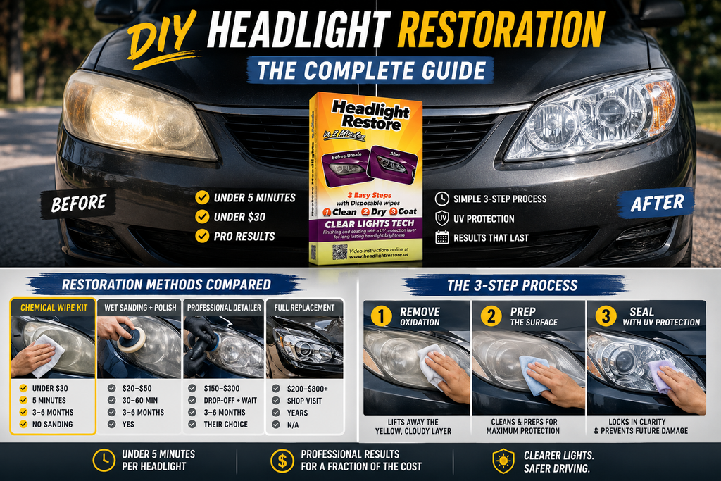 DIY headlight restoration complete guide 2026