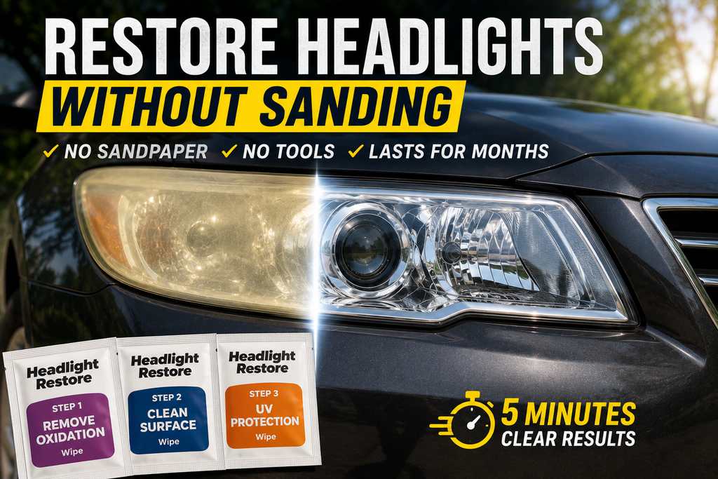 How to Restore Headlights Without Sanding — Easy Method That Lasts