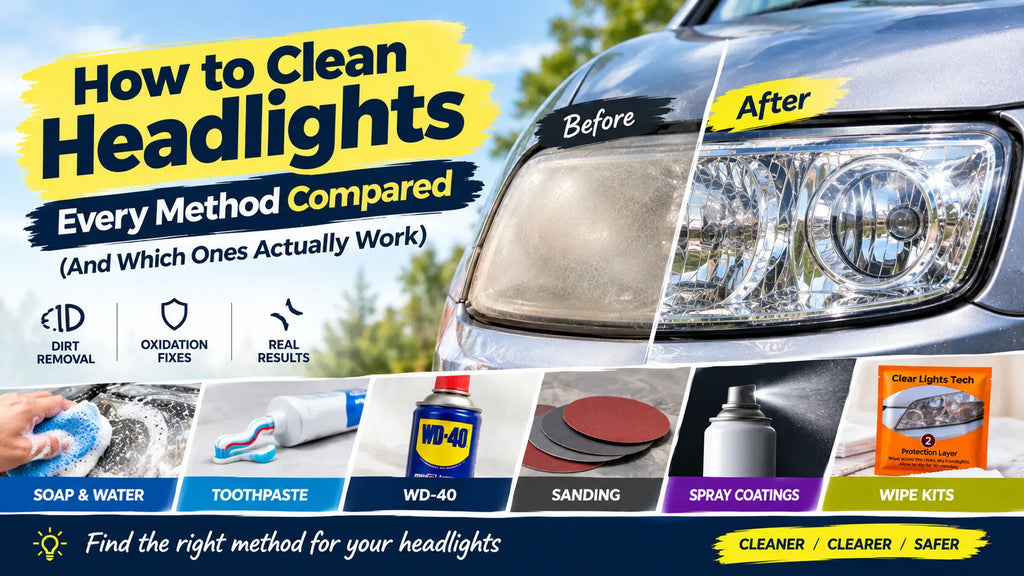 How to Clean Headlights — Every Method Compared