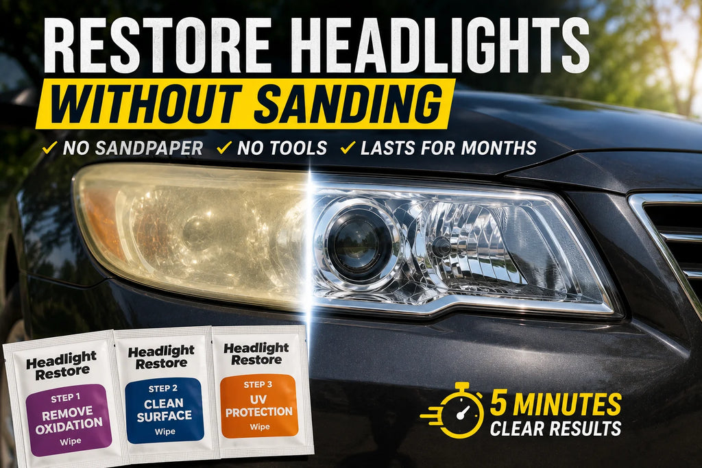 How to Restore Headlights Without Sanding — Easy Method That Lasts