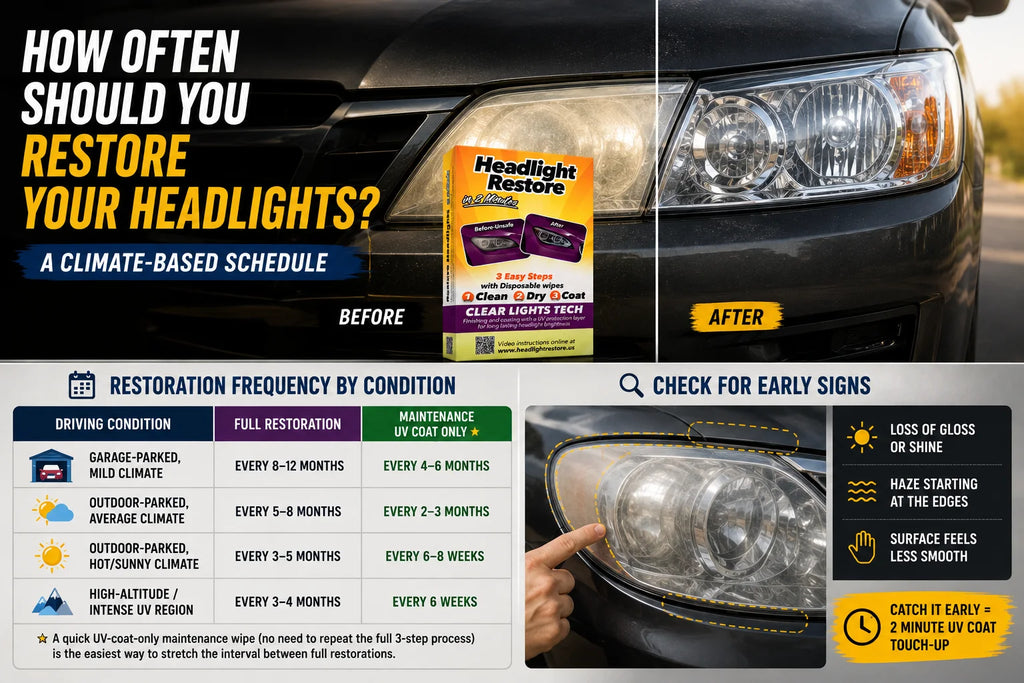 How Often Should You Restore Your Headlights? (Climate-Based Schedule)