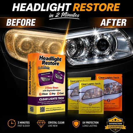 Headlight Restoration Kit - before and after