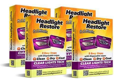 4 Sets - Headlights Cleaning Kits - 45% OFF!