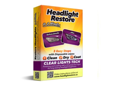 1 x Car Headlight Restoration Starter Kit - 55% OFF!