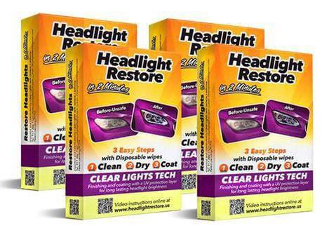 4 x Headlights Cleaning Kits - 65% OFF!