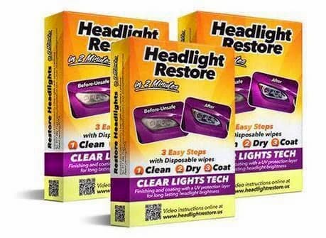 3 set of headlight restoration kits