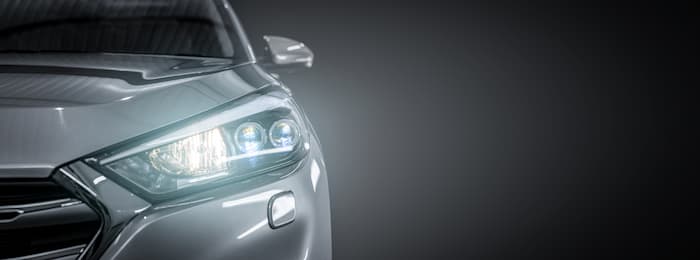 car-with-LED-Headlights-Bulbs