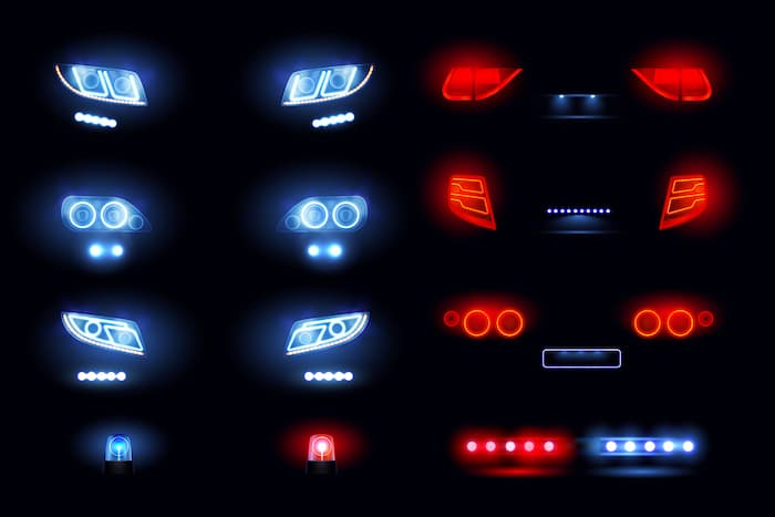 Types of car lighting systems