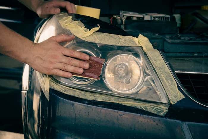 steps to clean your headlight scratches