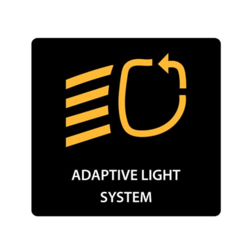adaptive light system warning light
