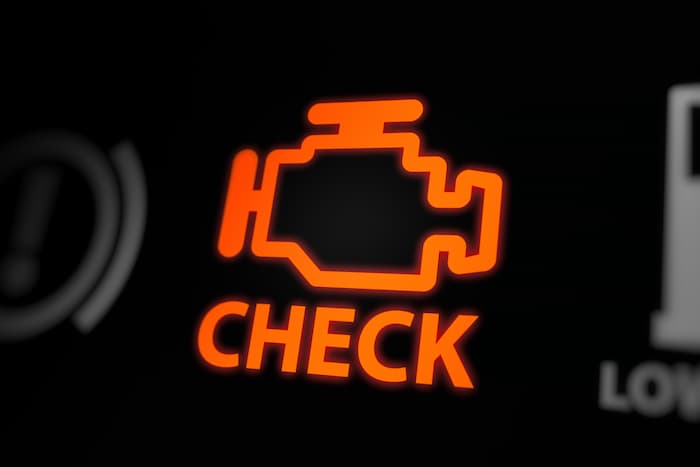 Check engine car light symbol