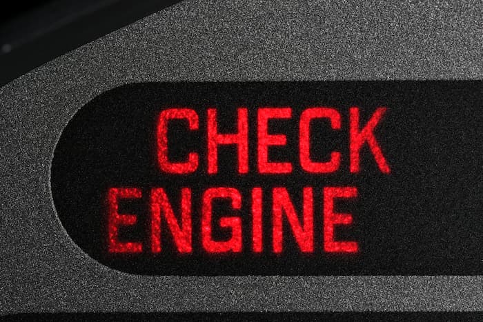 Driving your car with the check engine light on and for how long
