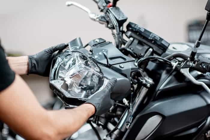 How to adjust a motorcycle headlight